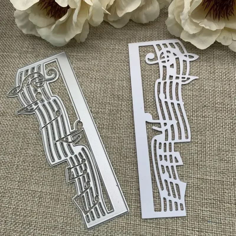 Musik note rahmen Metall Schneiden Stirbt Schablonen Für DIY Scrapbooking Dekorative Handwerk Stanzen Vorlage Form