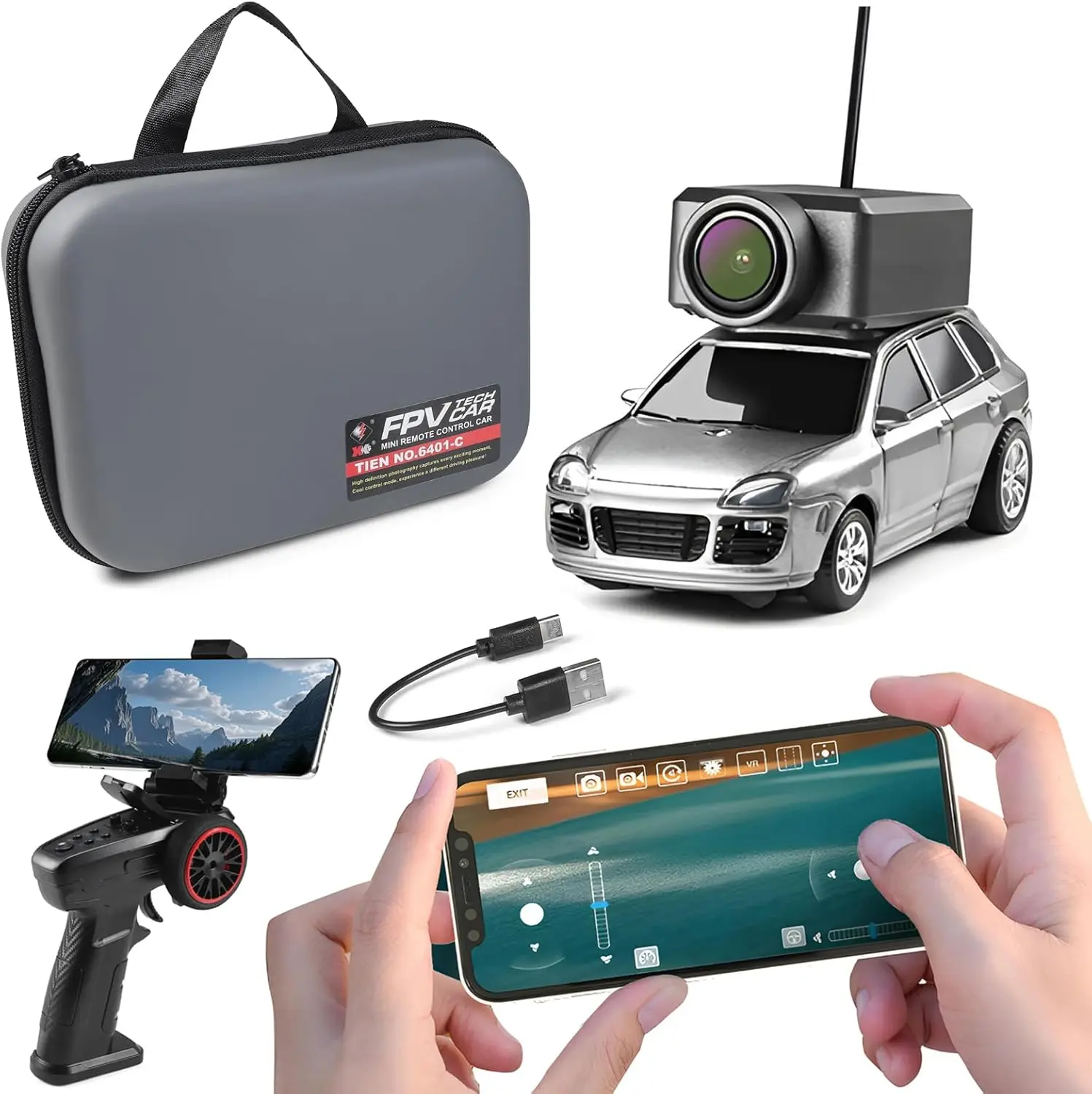 Carrito Fremego 1:64 RC FPV WiFi