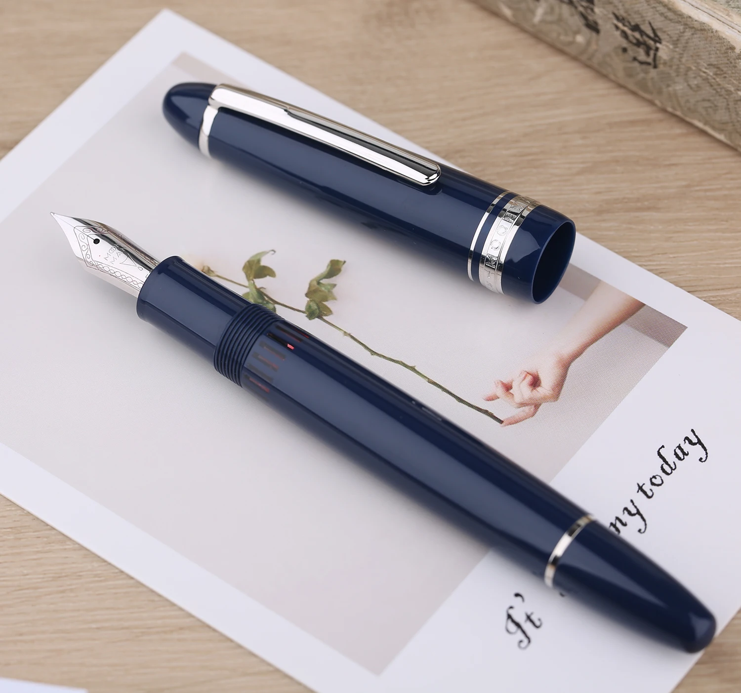 MAJOHN P136 Resin Piston Fountain Pen EF/F/M/Flat Nib Blue Writing Pen 20 Ink Windows for Business Office School one netbook onegx1 gaming laptop 7 inch 1920x1200 i5 10210y 8gb ram 512gb ssd wifi 6 windows 10 wifi version blue