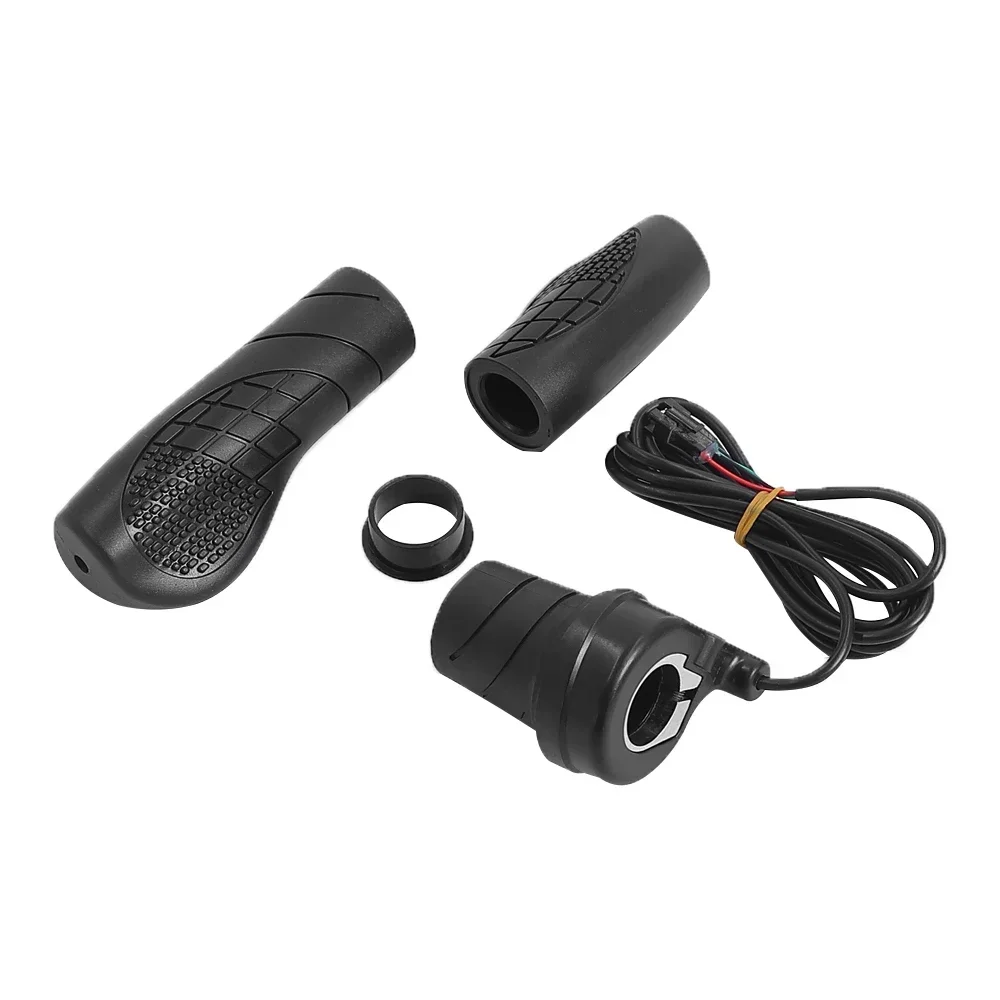 Electric Bike Throttle Electric Bicycle Left/Right Handle E-Bike E-Scooter 76X Throttle WP/SM Connector 36V 48V 72V Half Handle Twist Throttle