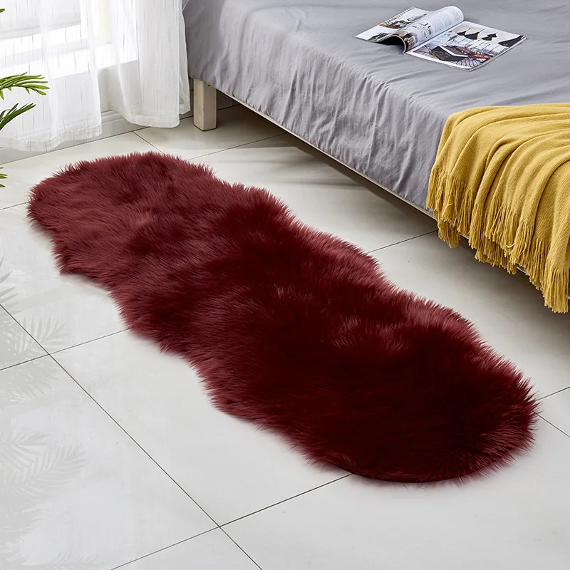 

Australian imitation wool skin bay window bedroom living room sofa whole long wool cushion sheepskin wool carpet