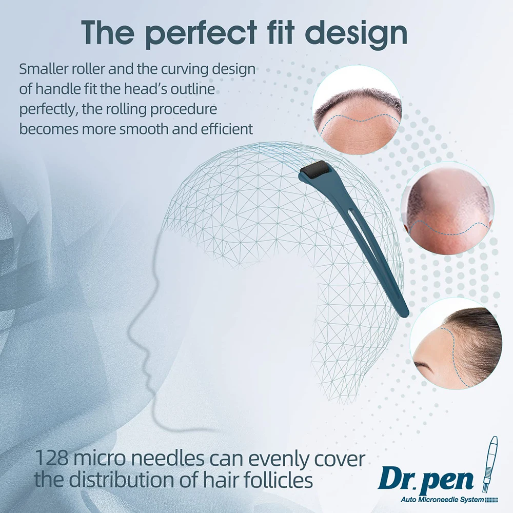DRS 128 Microneedling Derma Roller by Dr.pen Dermaroller For Beard Growth Hair Growth Skin Care Micro Needle Roller