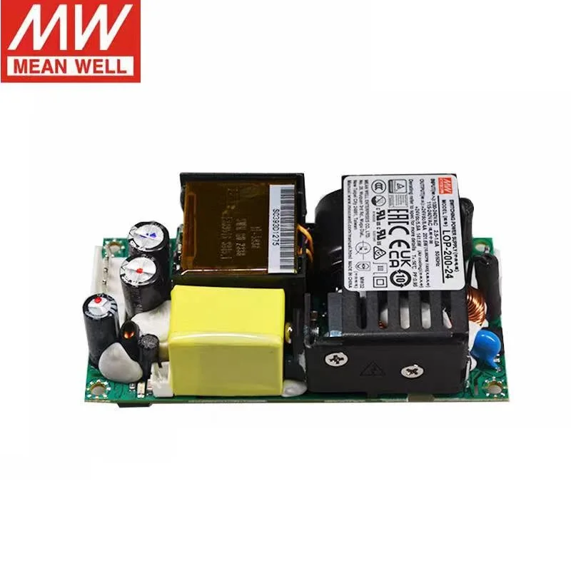 TAIWAN MEAN Well LOP-200-24 24V 200W, 로우 프로파일 오픈 프레임, 의료 스위칭 전원 LED 드라이버, 오리지널 브랜드, 4 인치 × 2 인치
