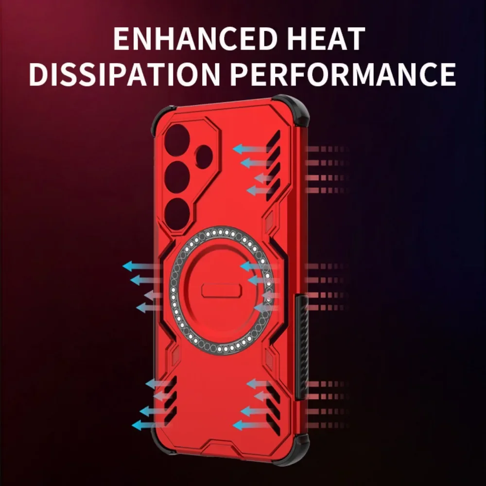 Enhanced Shockproof Magnetic Armor Phone Case - Durable Protective Cover