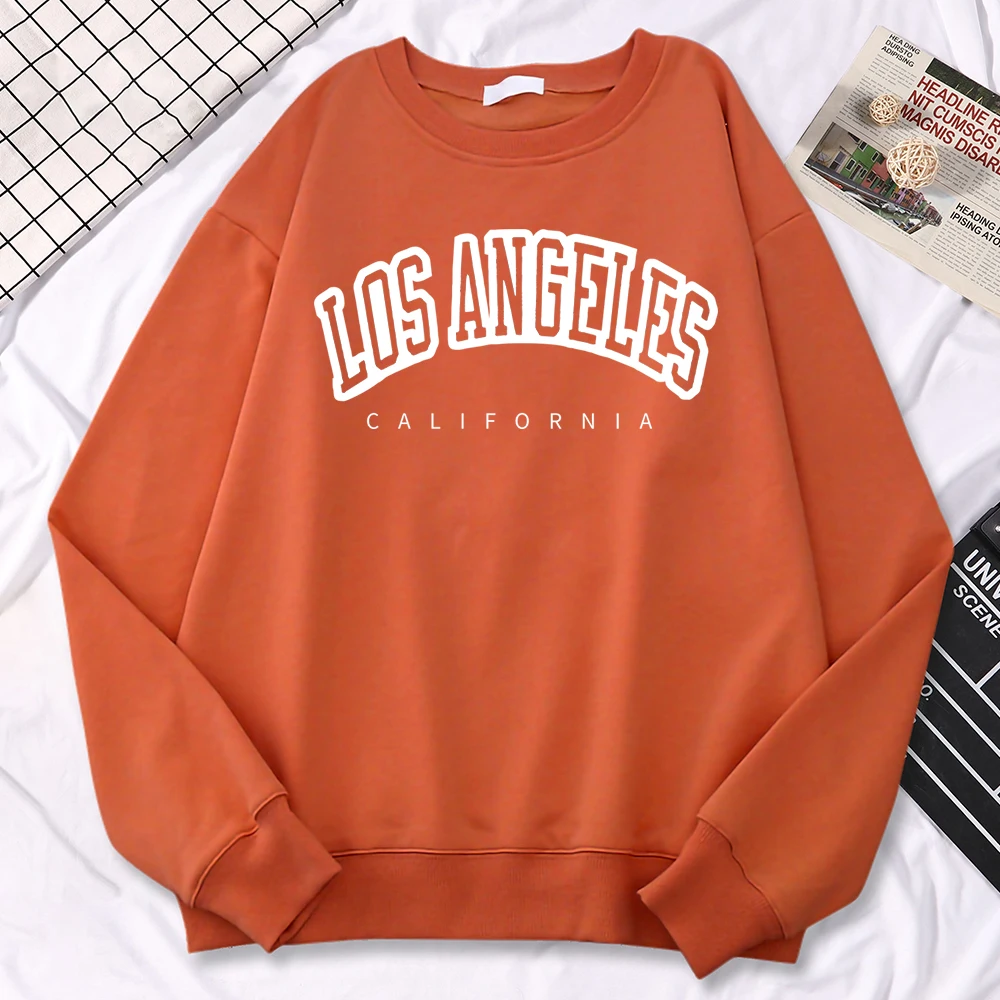 Crew Neck Los Angeles Sweatshirt Shein Jual SWEATER OVERSIZE