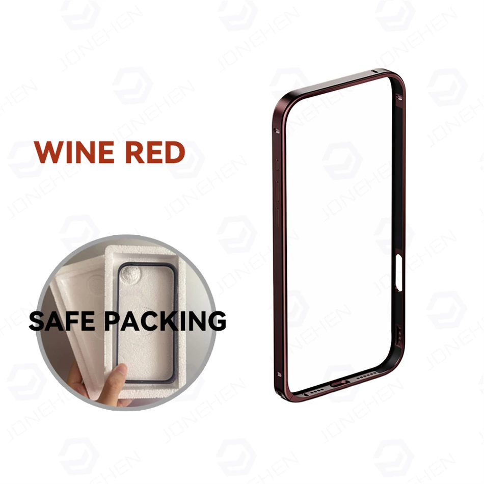 Sleek Ultra-Thin Orange Aluminum Bumper Case