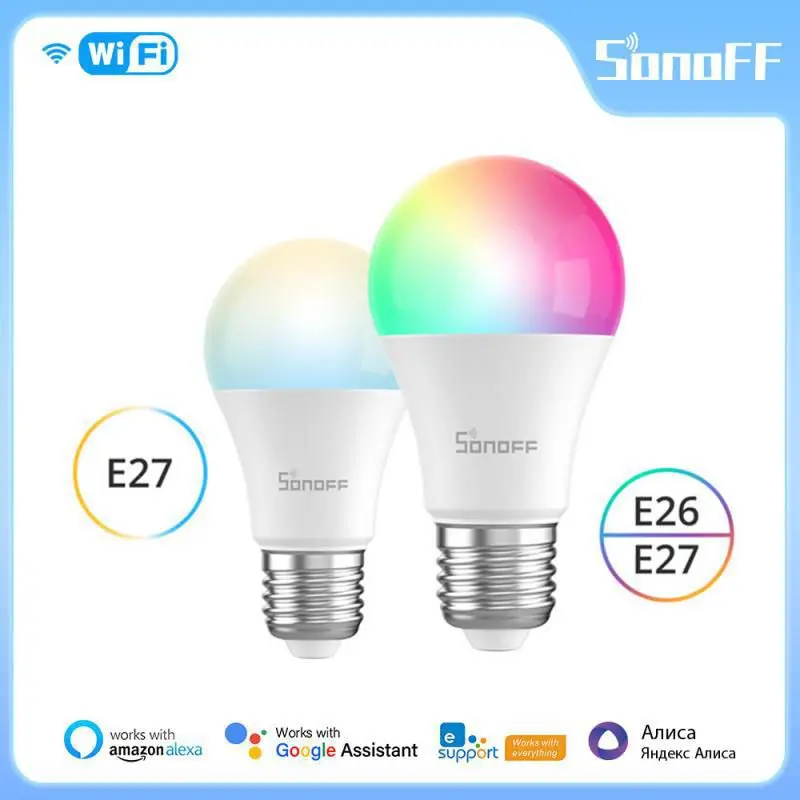 

Лампа SONOFF B02/B05 с Wi-Fi, 9 Вт, E27, RGBCW, 220-240 В
