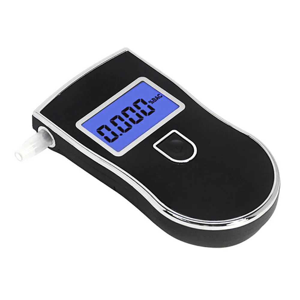 NEW Hot Selling Professional Police Digital Breath Alcohol Tester Breathalyzer AT818 Respirable Breath Ethanol Test Analyzer