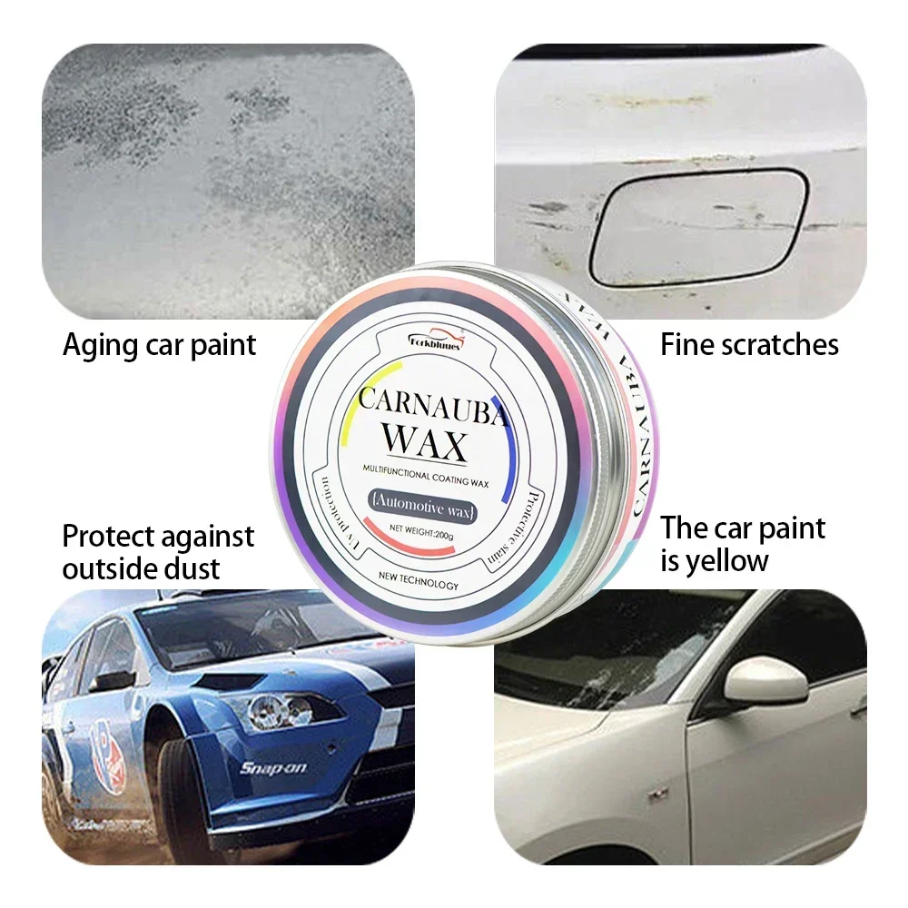 Carnauba Paste Car Wax Auto Paint Care Brazilian Polishing Paste High Gloss Shine Super Hydrophobic Coating Glazing car wax