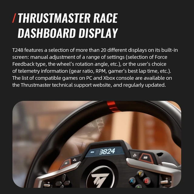 Thrustmaster T248 Force Feedback Racing Wheel und Pedalset für PS5