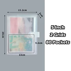 Versatile Pocket Card Photo Album and Scrapbook Binder Holder (5Inch  80Pockets)
