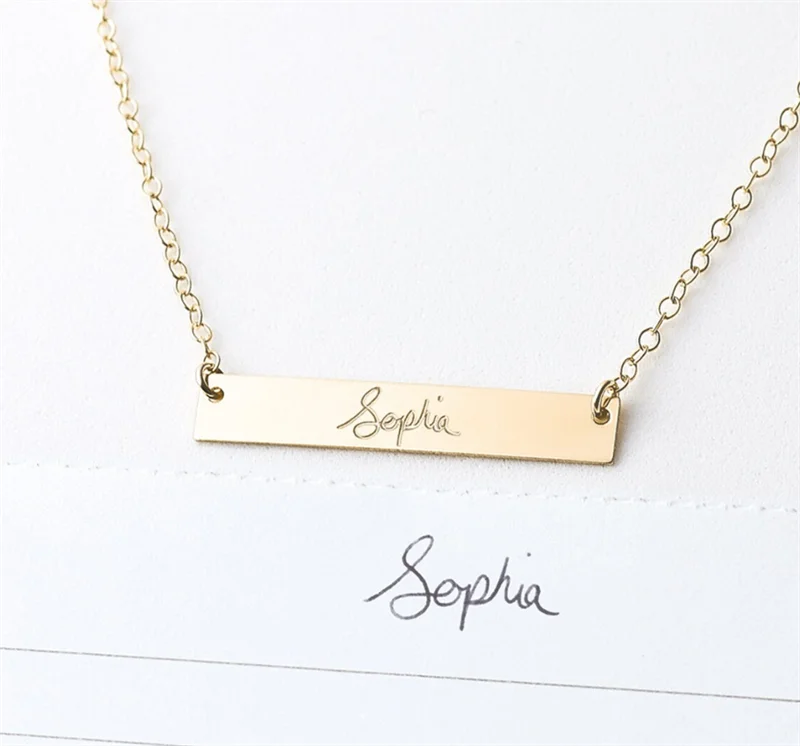 Personalized Necklace Jewelry Made From Handwriting Necklace Made
