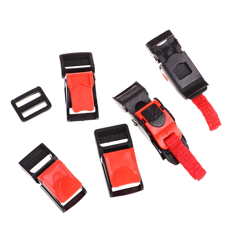 Motorcycle ATV Bike Helmet Clip Chin Strap Adjustable Bicycle Release Buckles buckle clamp