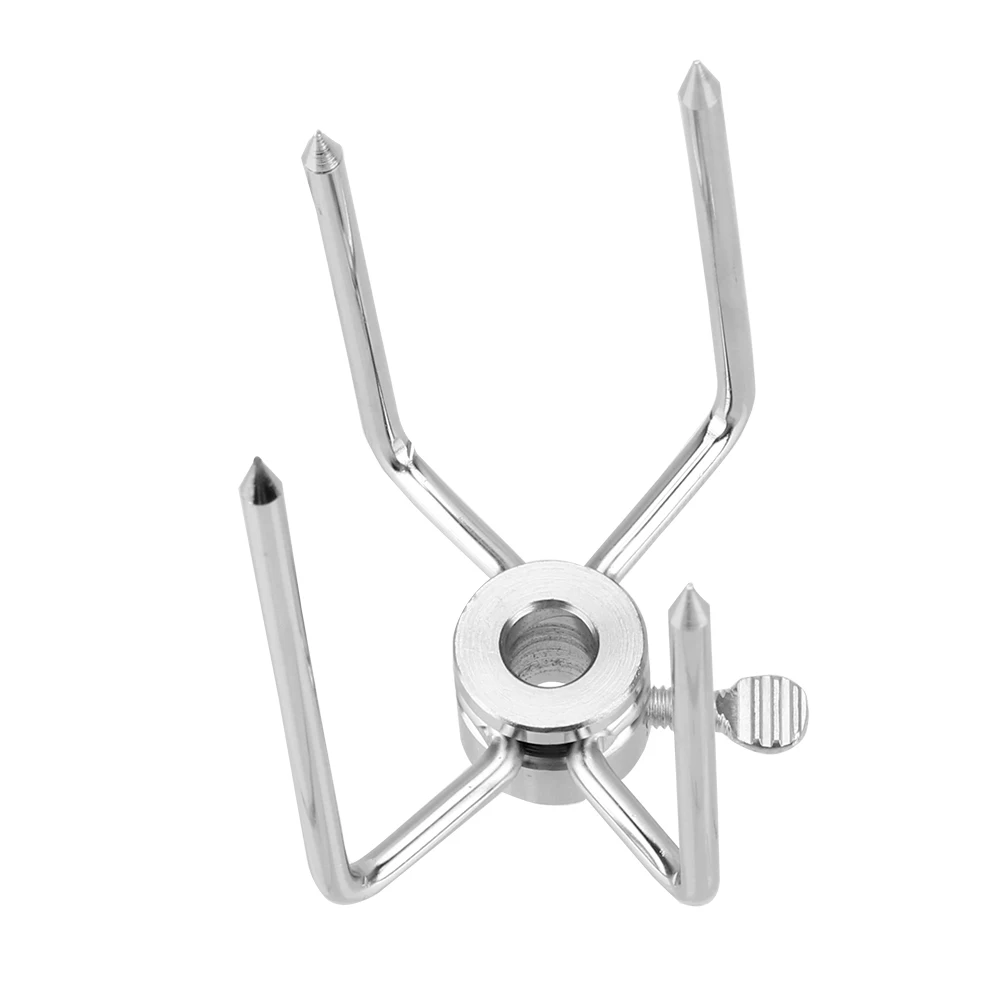 2pcs/set Stainless Steel Rotisserie Spit BBQ Forks Picnic Charcoal Chicken Grill Rotisserie Meat Fork Barbecue Roast Tool barbecue skewers barbecue tools