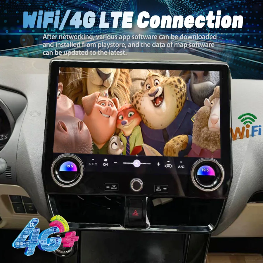 Radio con GPS para coche, reproductor Multimedia con Android, Carplay, estéreo, 13 pulgadas, 8GB, 120 GB, para Toyota Land Cruiser Prado 2009 Lexus GX550 2022-256 6