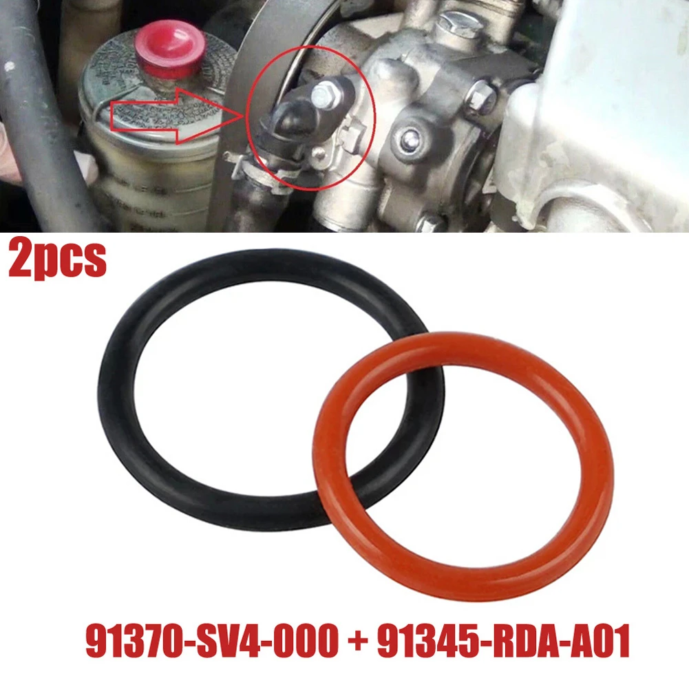 

2PCS/set Rubber Power Steering Pump O-Ring 91345-RDA-A01 91370-SV4-000 For Acura CL For Honda For Civic Element Pilot Ridgeline