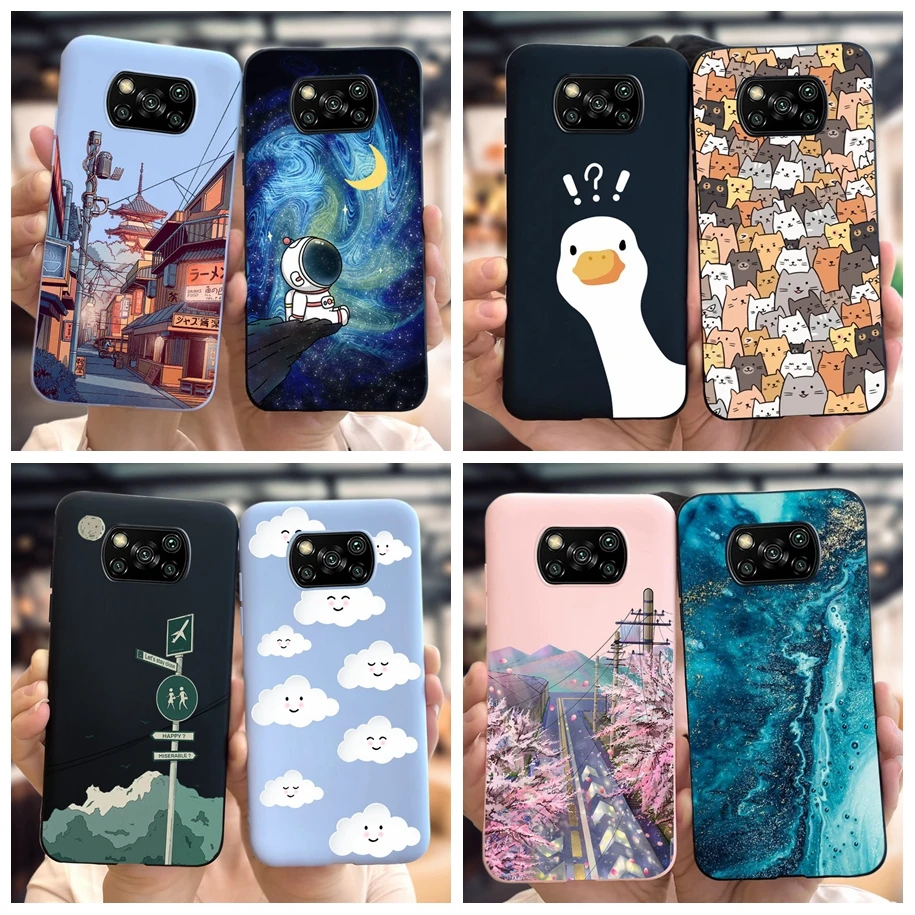 Чехол для телефона Poco X3 NFC, чехол для Xiaomi Poco X3 Pro, Модный чехол с изображением утки, бампер для Xiaomi Poco X3 NFC Pro X 3 X3Pro