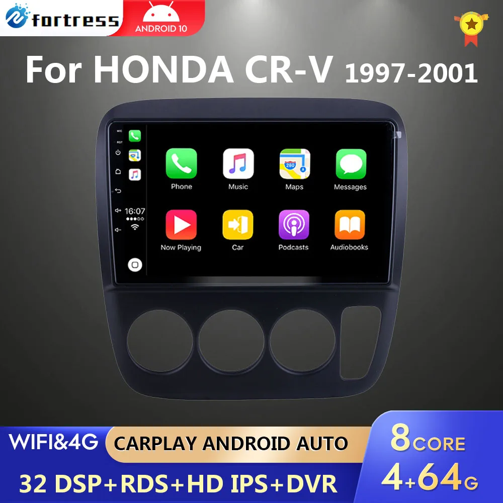 

DSP Autoradio Android For Honda CRV CR-V 3 1997-2001 Car Multimedia Radio GPS Navigation Stereo Audio Players 8 Core WIFI