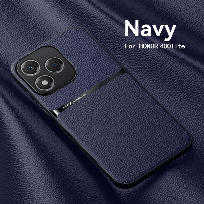 Luxury Leather Magnetic Phone Case - Shockproof Car Holder Cover