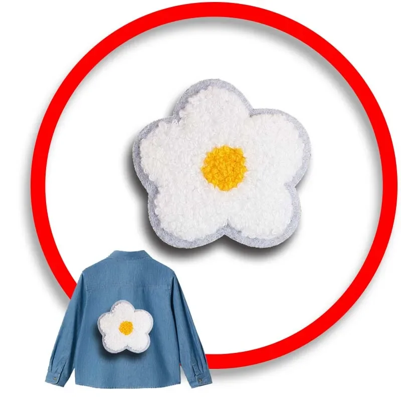 

1pcs Patch Stickers Iron On Patches for Clothing Sewing Flowers Embroidery Fusible Applique Badge Bag Decoration Stripes