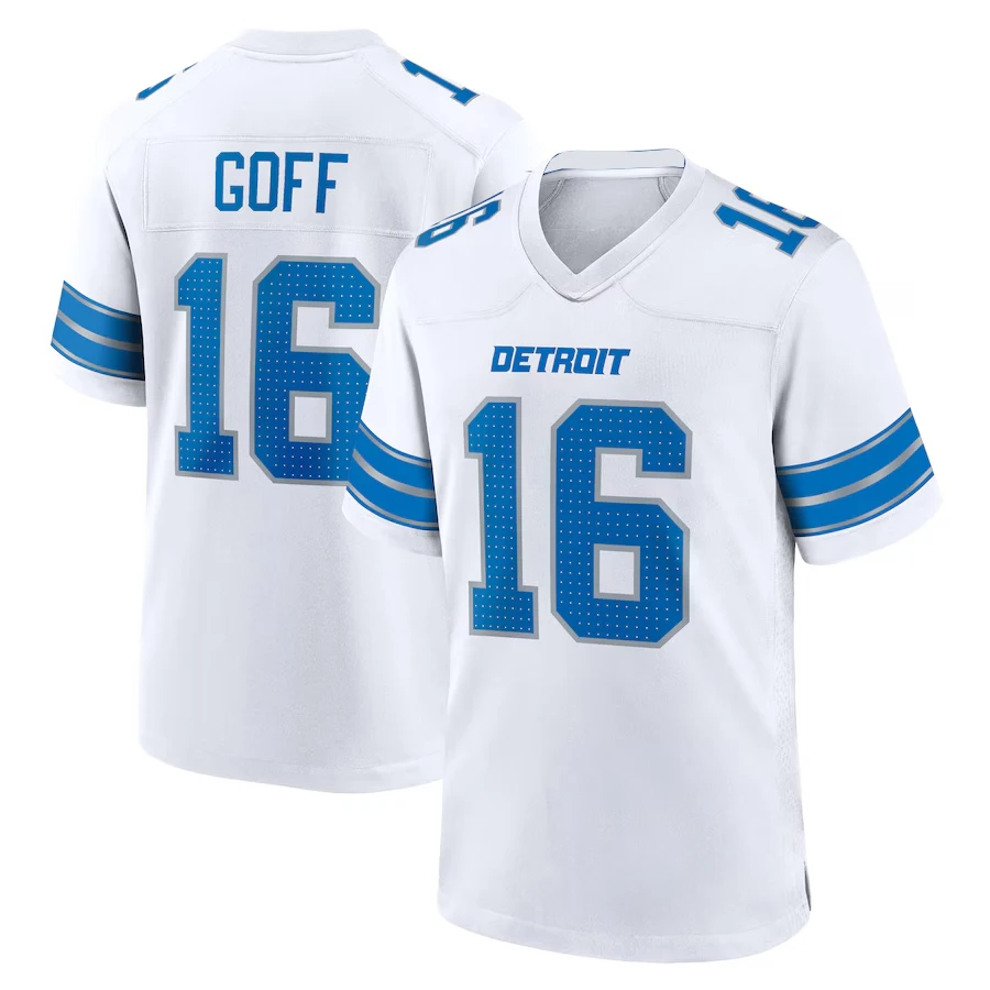 American Football Sports Jersey Men Women Loose Oversized T-Shirt Detroit Lions No.16/14 Training Breathable Quick Drying