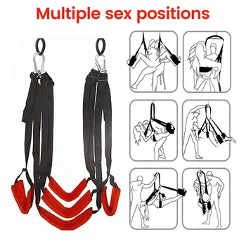 Sex Swings For Female Sex Posture Bondage Gear Suspension Sling SM Tool Sexual Fantasies Flirting Furniture Adult Products 5