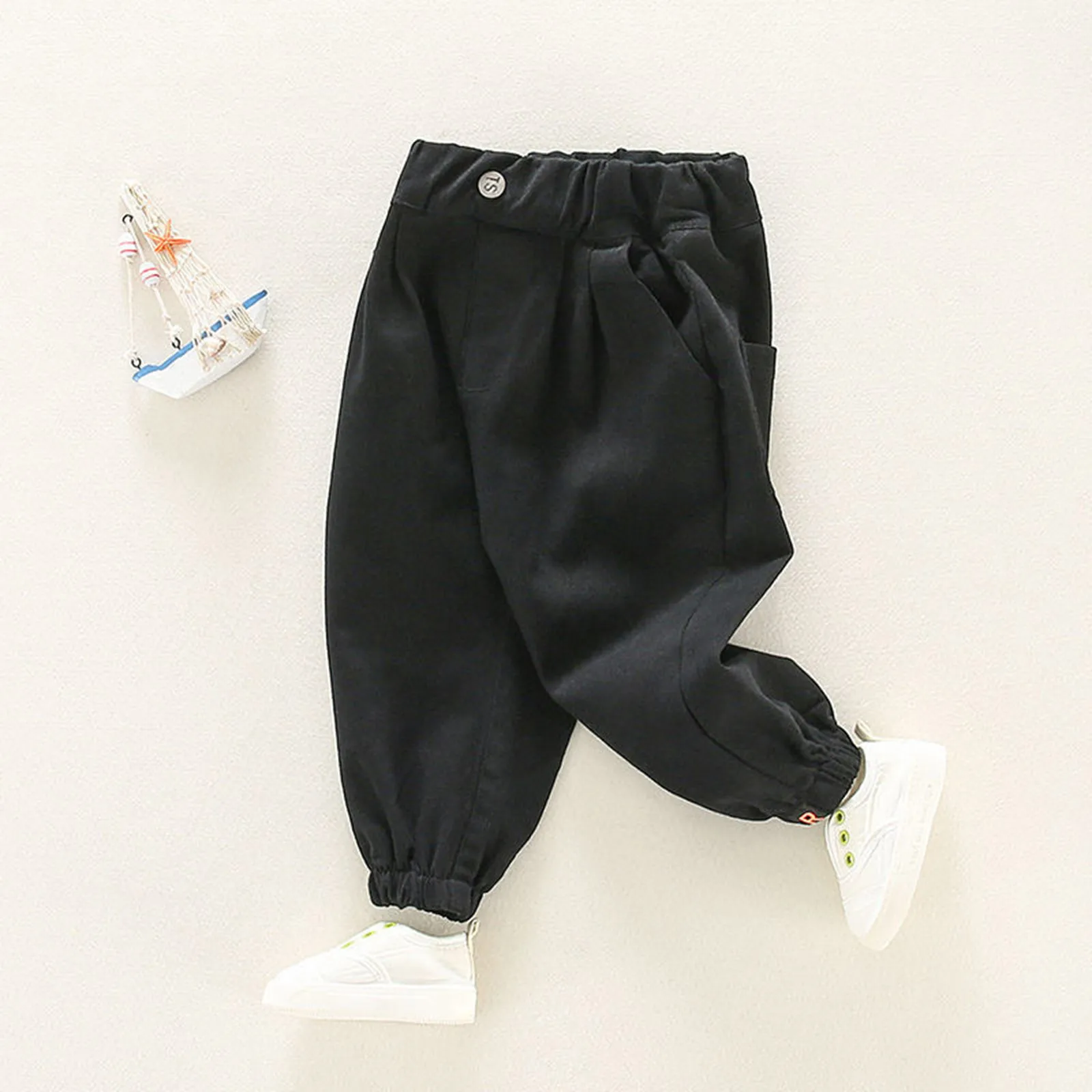 Toddler Boy Leisure Leggings spring Autumn Casual Pants Solid Color Clothes Outside Wear Overalls boys pants