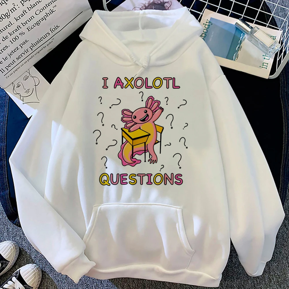 Axolotl Felpe Con Cappuccio Donna Manica Lunga Top Anime Abbigliamento Camicia Con Cappuccio Donna Anni '90 Camicia Con Cappuccio