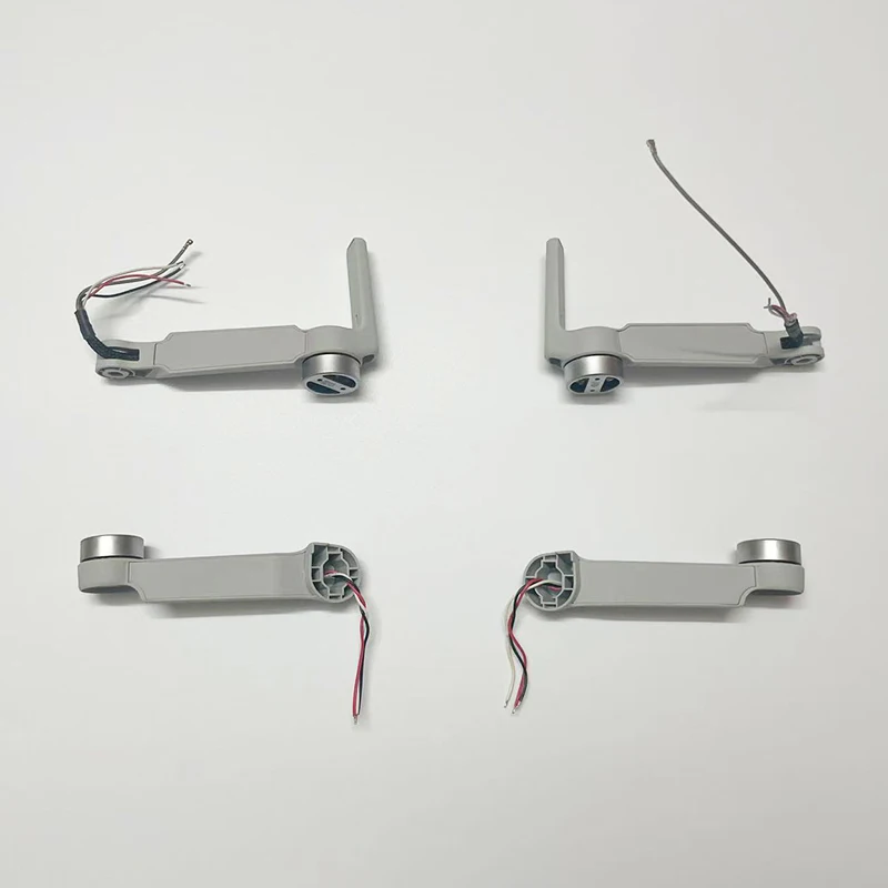 Vue de côté du bras de moteur pour DJI Mini 2 et Mini SE, pièce de rechange drone, avec connecteur visible.