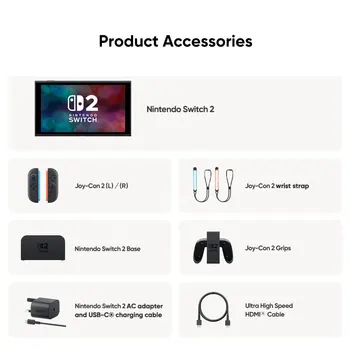 【IN STOCK】Nintendo Switch 2 Game Console NS2 Handheld Game Console 7.9-inch LCD 1080P Magnetic Design NS2 Nintendo Switch 2 6
