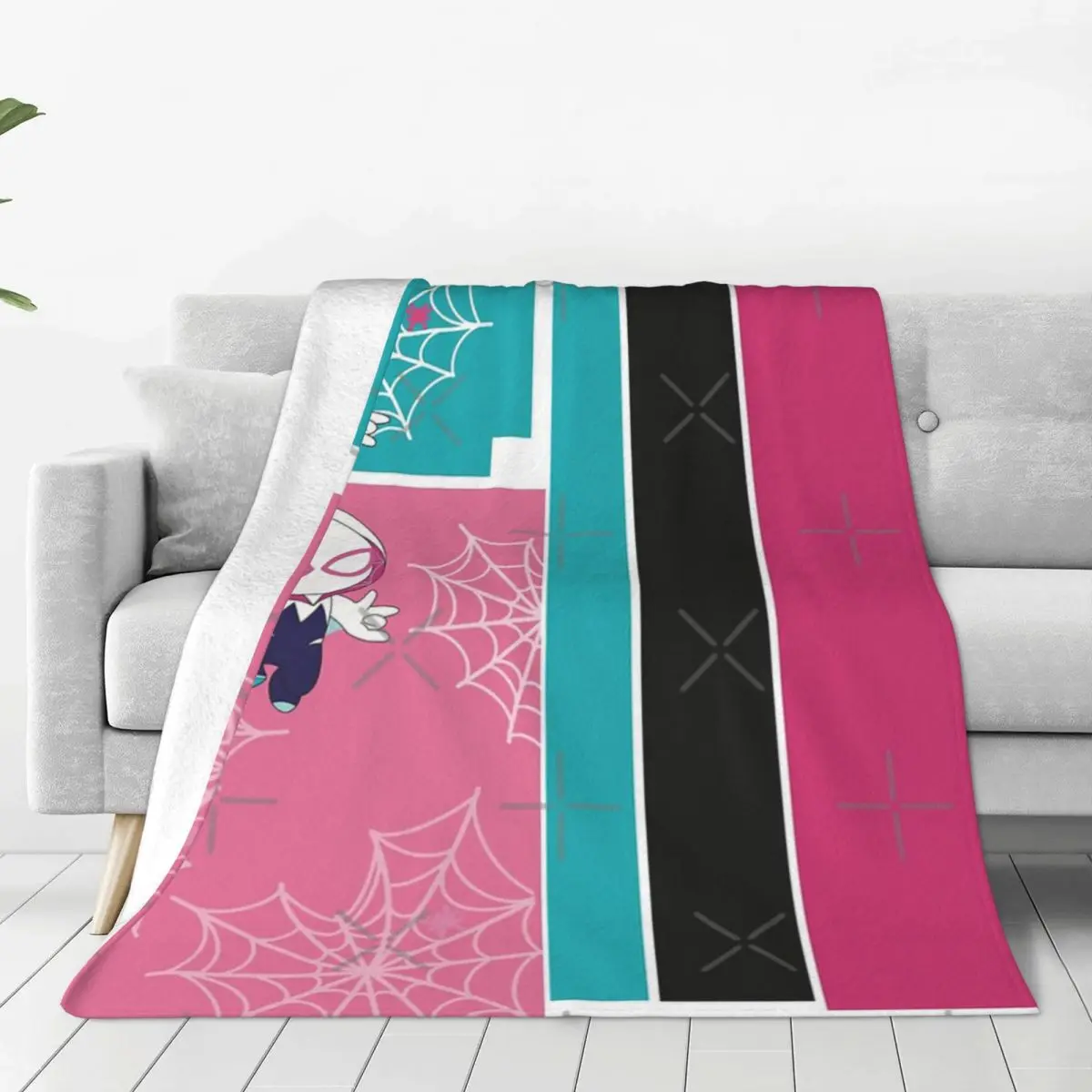 Wen Little Spider Ghost Baby Spidey Girl Grl Pwr Cartoon Ghost Spider Coperta Copriletto Sul Letto Copriletto Morbido Per Doppio