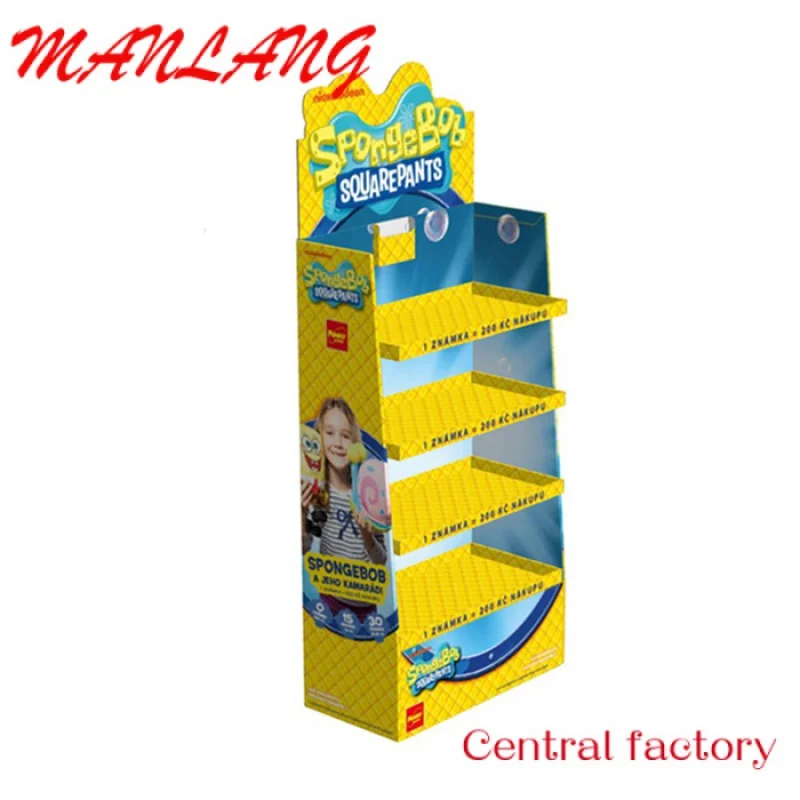 CustomCustomized Paper Shelves Corrugated Box Cardboard Advertising Stands Toy Display For Retail