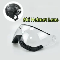 AIDY Ski Helmet Visor High Definition Anti-fog Reinforced Transparent PC Windproof Lenses Goggles 1