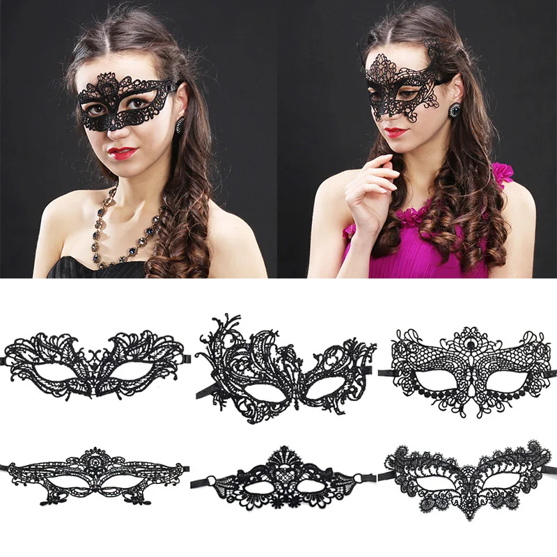 Lace Eye Mask Sexy Lady Hollow Lace Masquerade Face Mask Cosplay Prom Party Props Halloween Nightclub Fancy Dress Costume half face mask masquerade mask full face mask