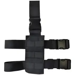 Enhanced Tactical Drop Leg Holster with Adjustable MOLLE Straps (Black)