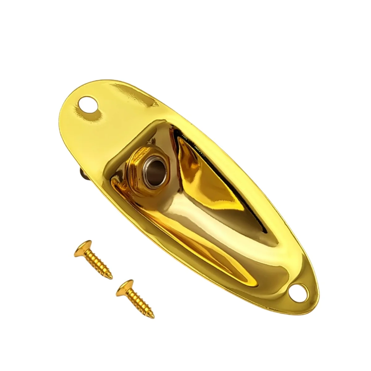 1Pcs Platz/Boot Stil/Oval Metall 1/4 Zoll Ausgang Jack Platte Eingang Jack Buchse mit Schrauben/für Elektrische Gitarre Ersatz Teile – Detail 12
