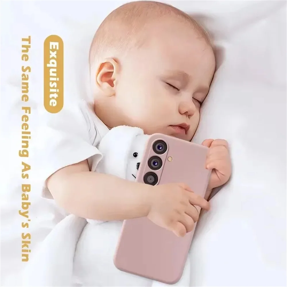 Vibrant Shockproof Liquid Silicone Phone Case with Holder
