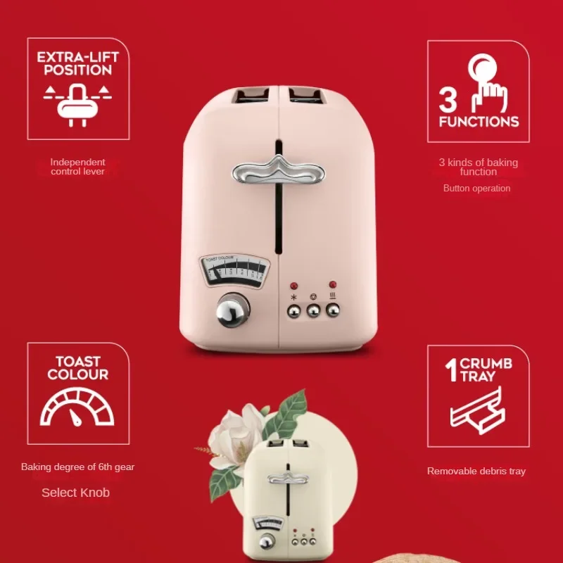 Toaster Household Small Breakfast Multi-Functional Toaster Bread Machine Maker Small Appliances Delicious Hot Sandwich Maker 3