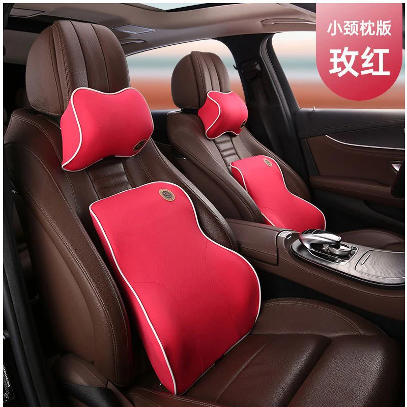 Car Waist Neck Pillow Waist Pillow Lumbar Cushion Memory Foam Head