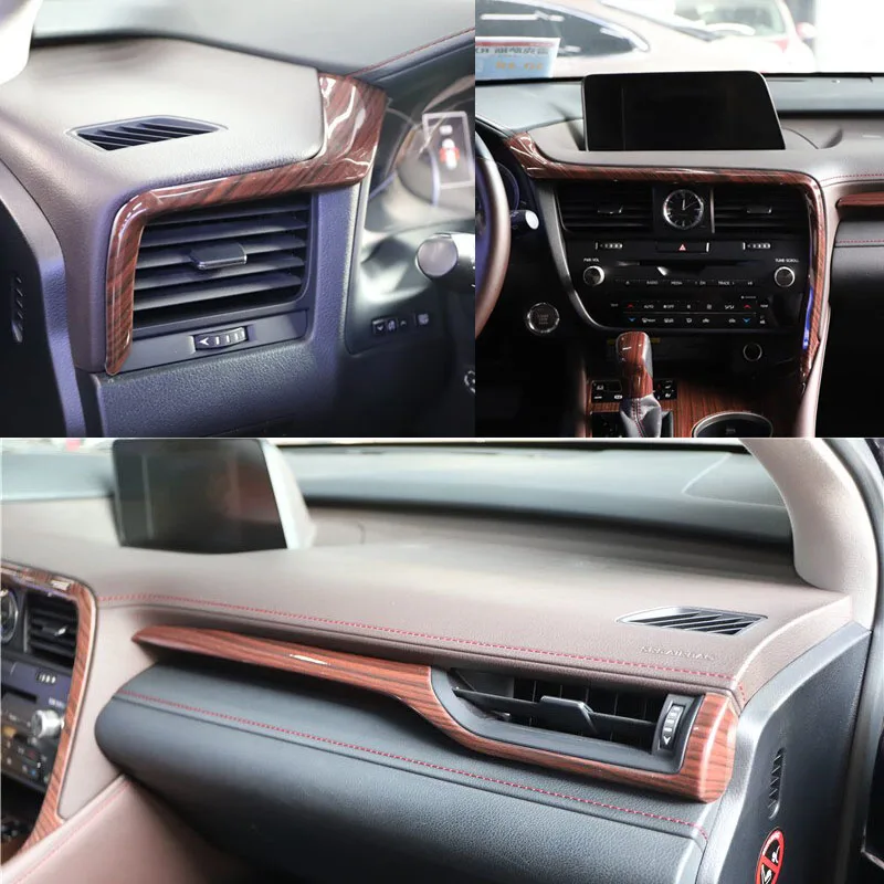 

Car Central Control Trim Cover Decoration Dashboard Sticker Auto Interior Accessories Products For Lexus RX 2016- 2022