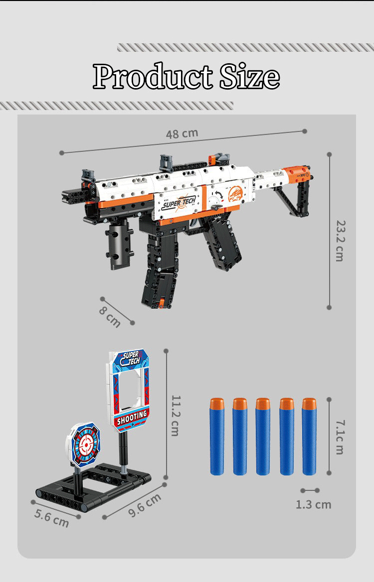 Barrett M82A1 AK47 Desert Eagle MP5 Assembler Pistolet Modèle Blocs de  Construction Briques Ensemble avec Bombe Molle Balle Pistolet Jouets pour  Garçons Cadeau - AliExpress