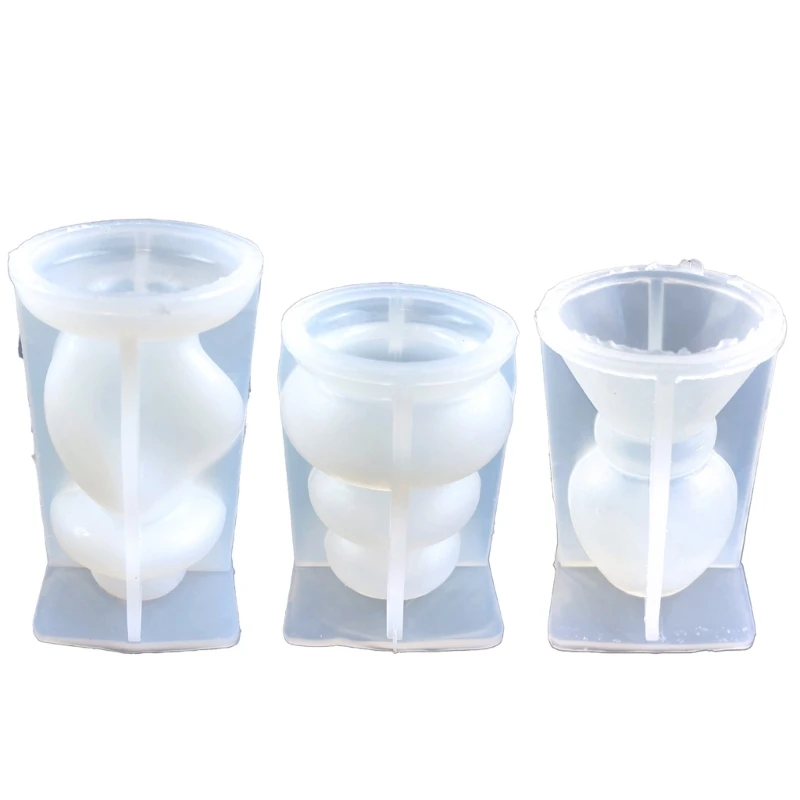 

Candle Holder Mold for DIY Candlestick Jewelry Tray Wedding Home Table Decor Dropship