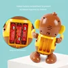 Baby Interactive Dancing Monkey Toy Music Lighted Cartoon Robot for Children Swinging Walking Toys Christmas Gift for Toddlers 6