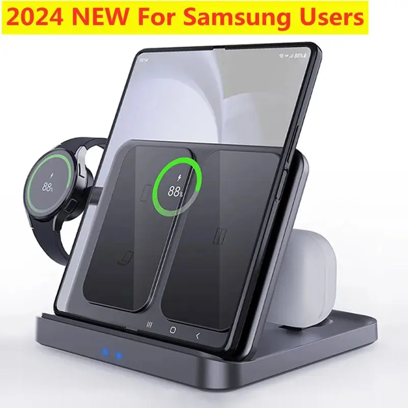 In Wireless Charger Stand Foldable Fast Charging Station for