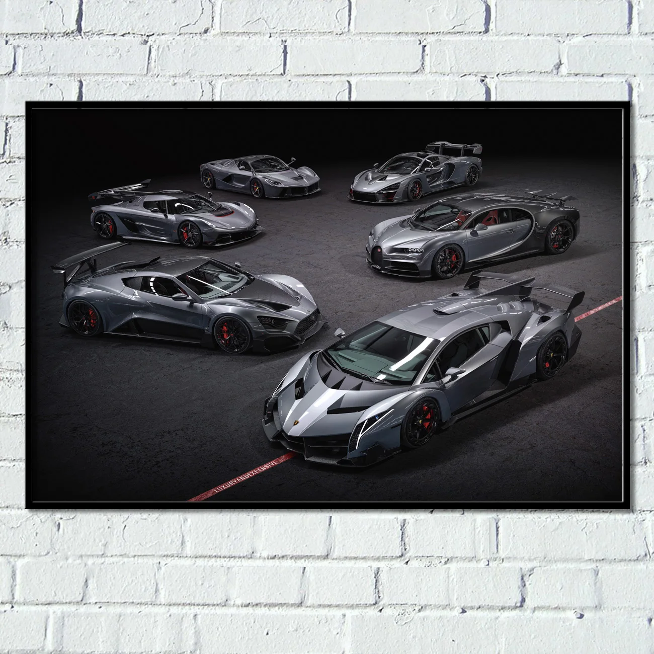 Bugatti LaFerrari Koenigsegg Veneno McLaren Senna суперкар плакаты на стену Художественная Картина
