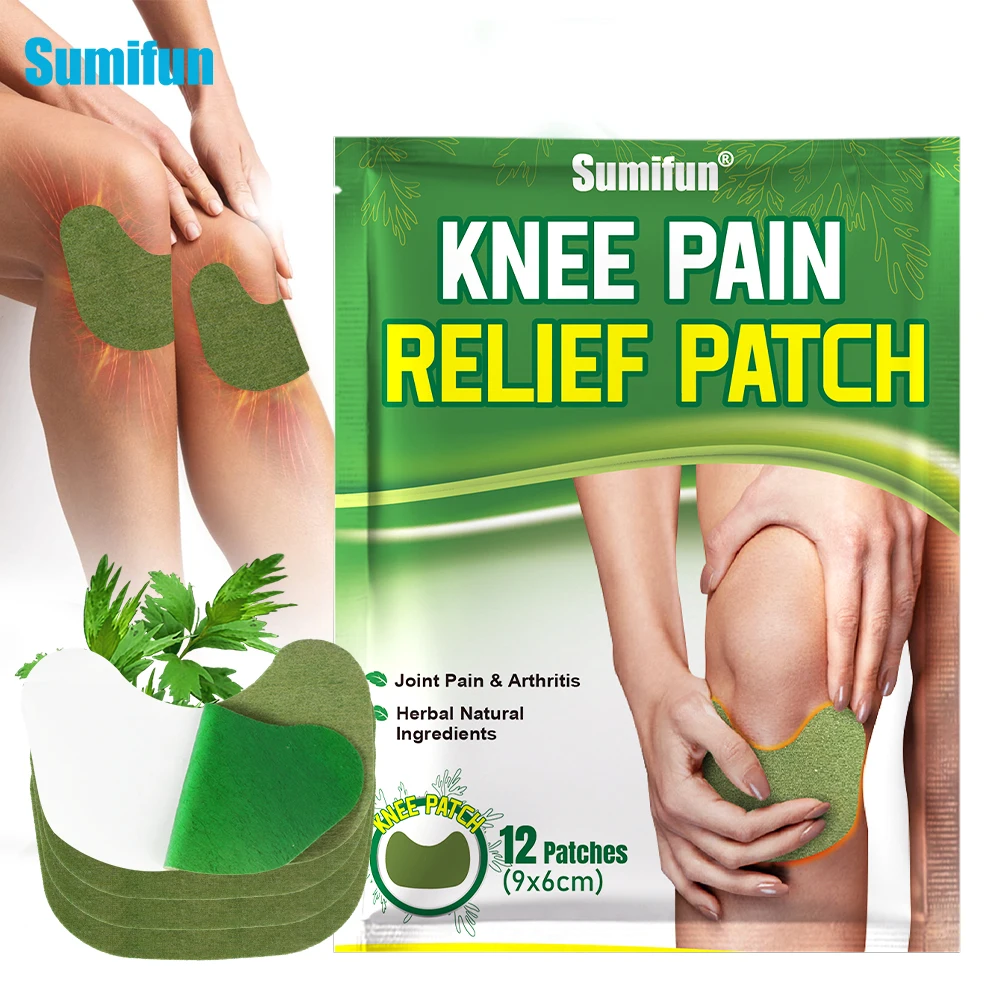 

12/36/72pcs Sumifun Knee Care Wormwood Patch Rheumatoid Arthritis Analgesic Sticker Joint Sprain Muscle Ache Medical Plaster