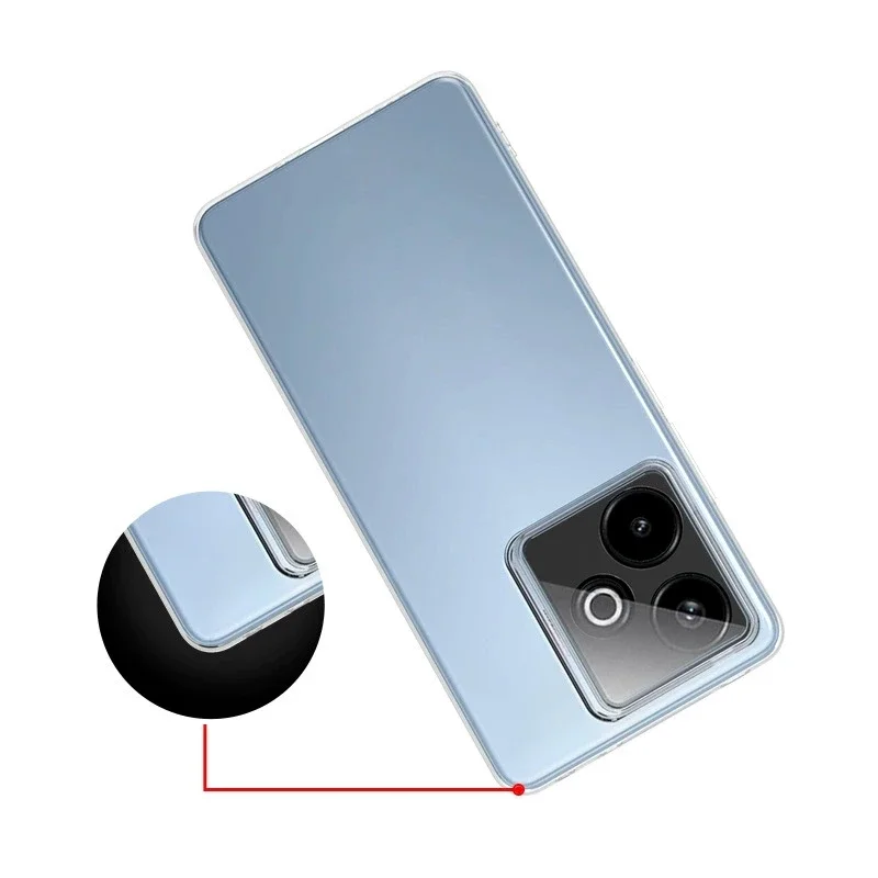 Ultra Thin Transparent TPU Soft Back Cover - Clear Bumper Case