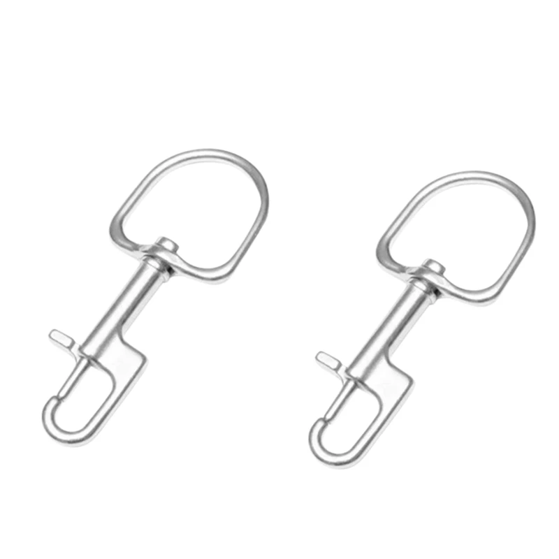 

2Pcs 110MM Stainless Steel Diving Bolt Snap Hook Scuba Diving Single Ended Hook BCD Accessories Diving Equipment