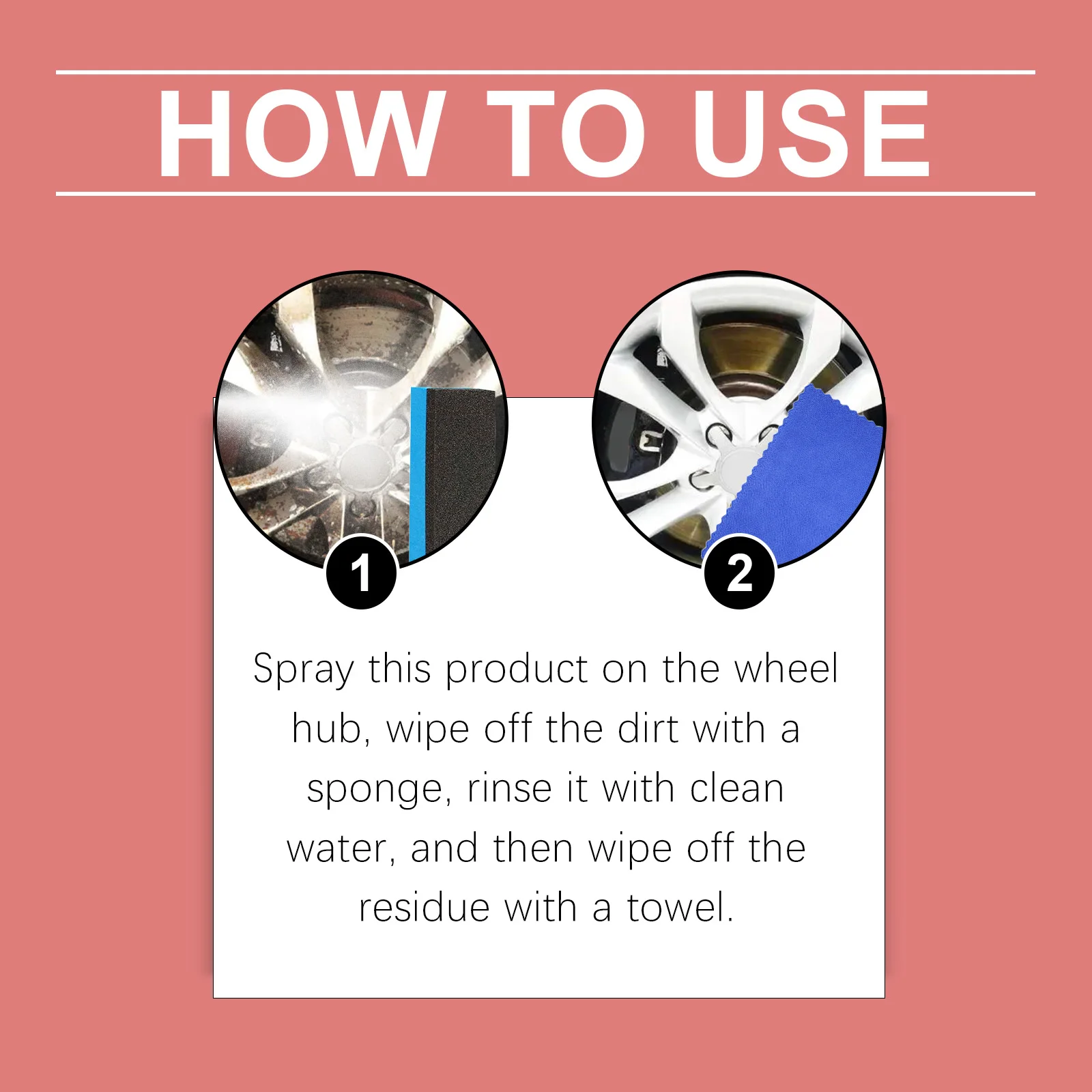 Alloy Wheel Cleaner & Rust Remover-Tire Shine, Degreaser, Oil Stain Removal For Car Rims, Safe Effective Wheel Care (120ml)
