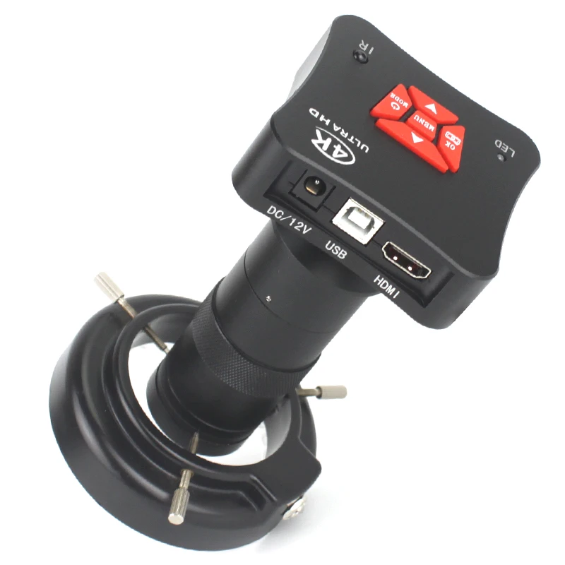 4K 38Mp Hd 1080P Hdmi Usb Digital Video Microscope Camera 100X 300X C-Mount Lens Professional Phone Pcb Strumenti Di Riparazione Per Saldatura